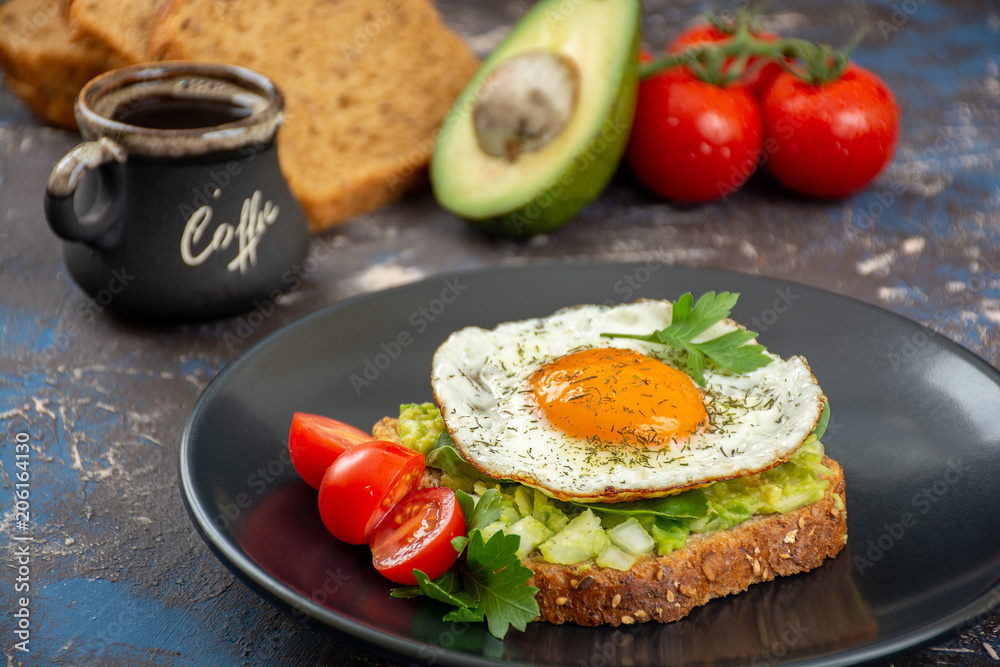 Avocado egg toasts Avocado egg toasts