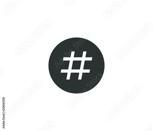 Social hashtag icon