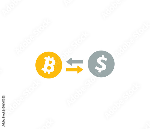 crypto currency to dollar exchange icon 