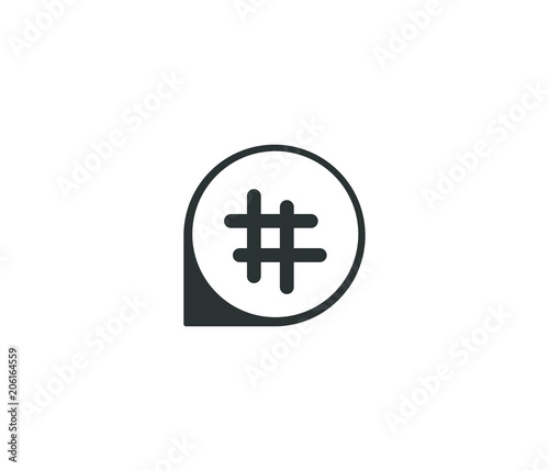 Modern Social Hashtag icon