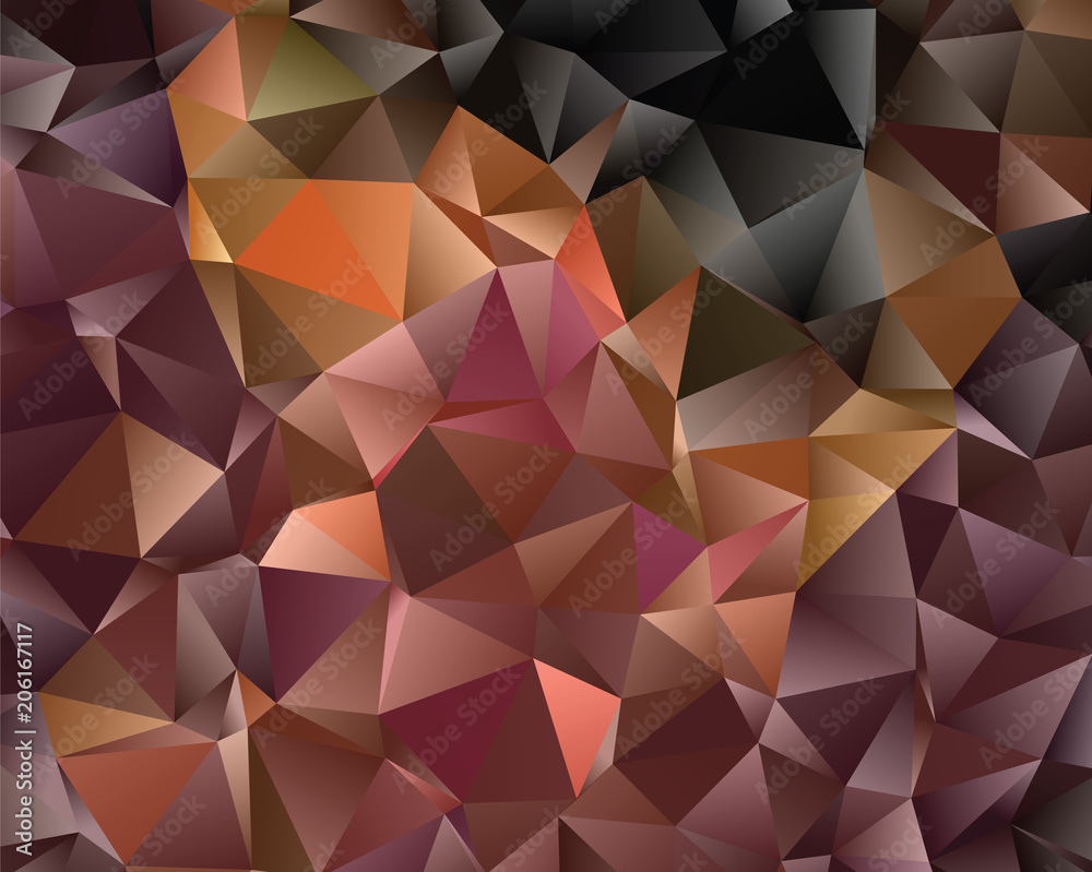 Obraz premium Modern polygonal abstract background. Low poly crystal pattern. Graphic resource for your backgrounds, wallpaper, screen savers, covers, print, business cards, posters.