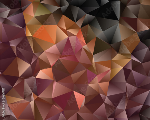 Modern polygonal abstract background. Low poly crystal pattern. Graphic resource for your backgrounds, wallpaper, screen savers, covers, print, business cards, posters.