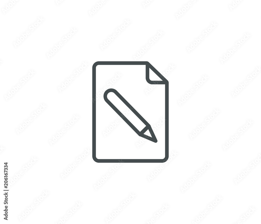 Document with pen icon Document with pen icon