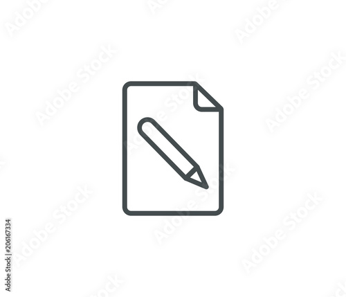 Document with pen icon
