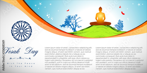 Abstract of Vesak Day. That's one sign of Buddism especially The Lord Buddha. Buddhists around the world called The Meditation Day and Buddha Jayanti Day.