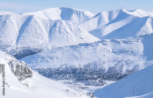 view of the mountains, hibiny, russia