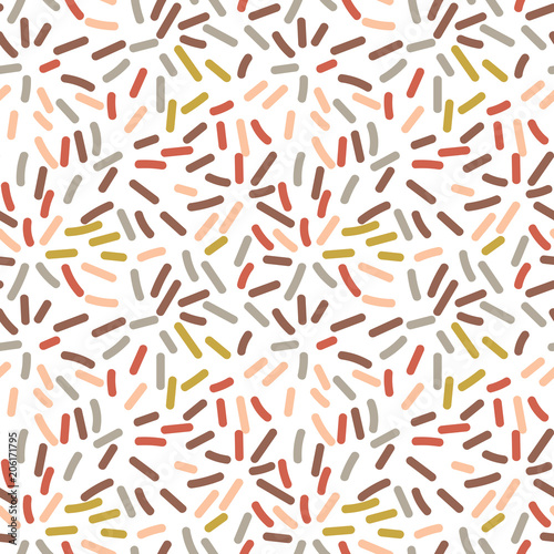 Vector organic seamless abstract background  freehand doodles pattern.