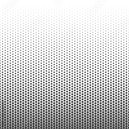 Halftone dotted pattern.