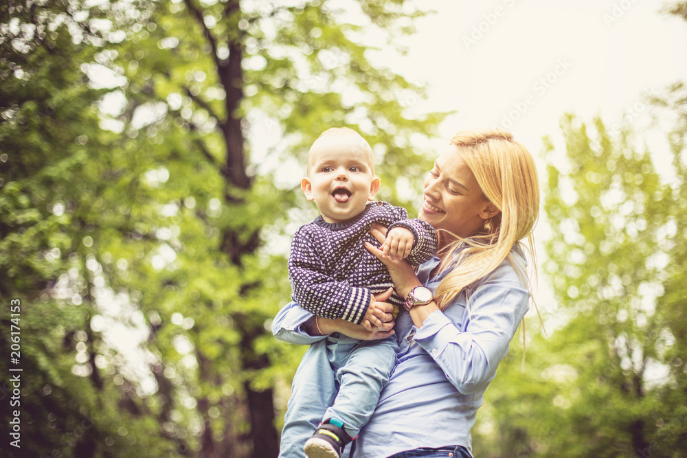 Day at park with baby. Day at park with baby.