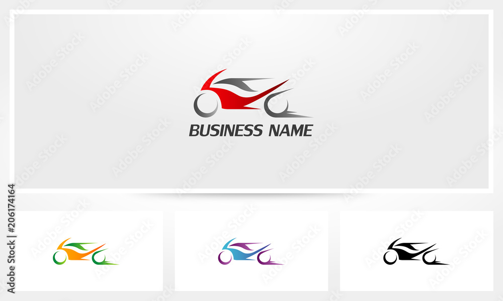 Fototapeta premium Logo szybkiej prędkości motocykla