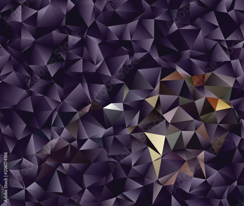 Modern polygonal abstract background. Low poly crystal pattern. Graphic resource for your backgrounds, wallpaper, screen savers, covers, print, business cards, posters.