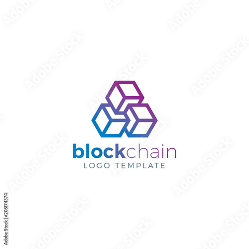 Cryptocurrency Blockchain Logo Template 11