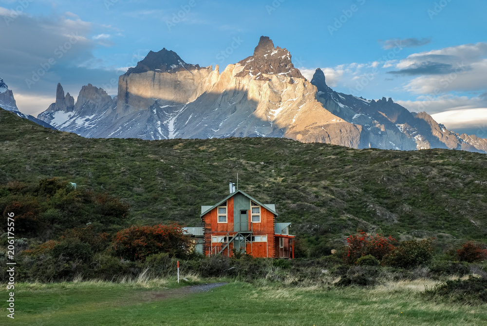 The Rangers guest house in the Paine National Park