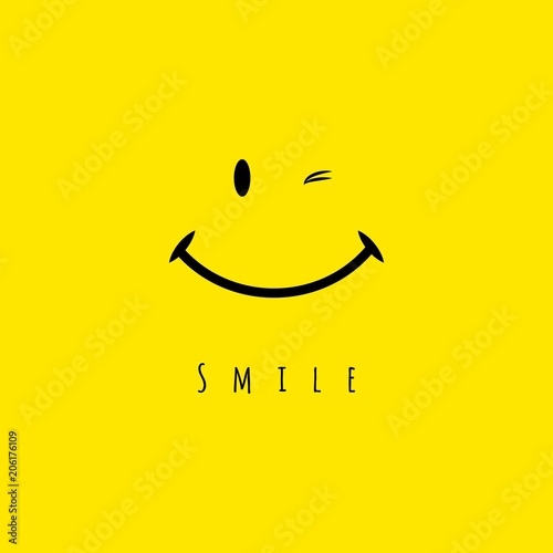 Smile Vector Template Design Illustration photo