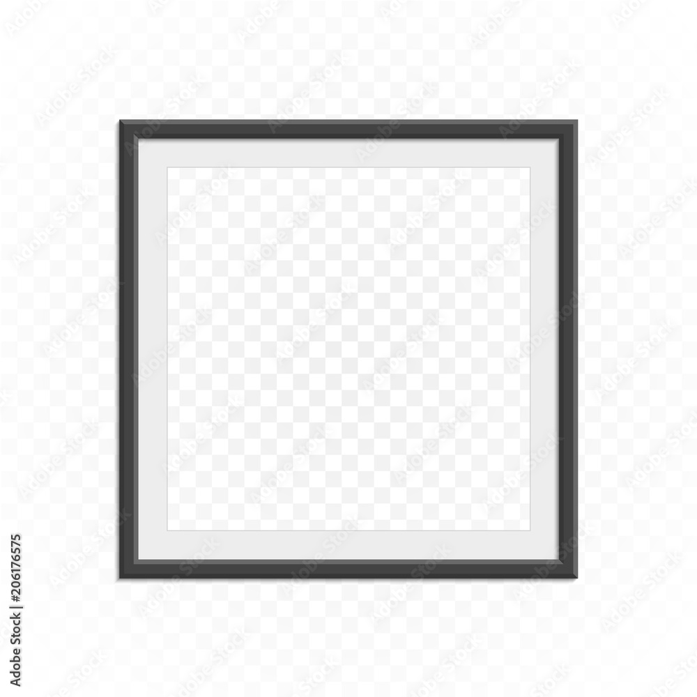 Square photo frame template.