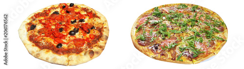 isolated Italian pizza 