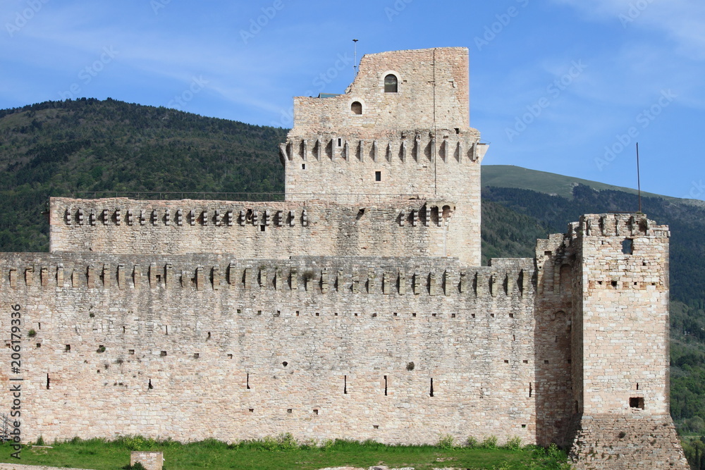 Major Fortress in Assisi, Italy