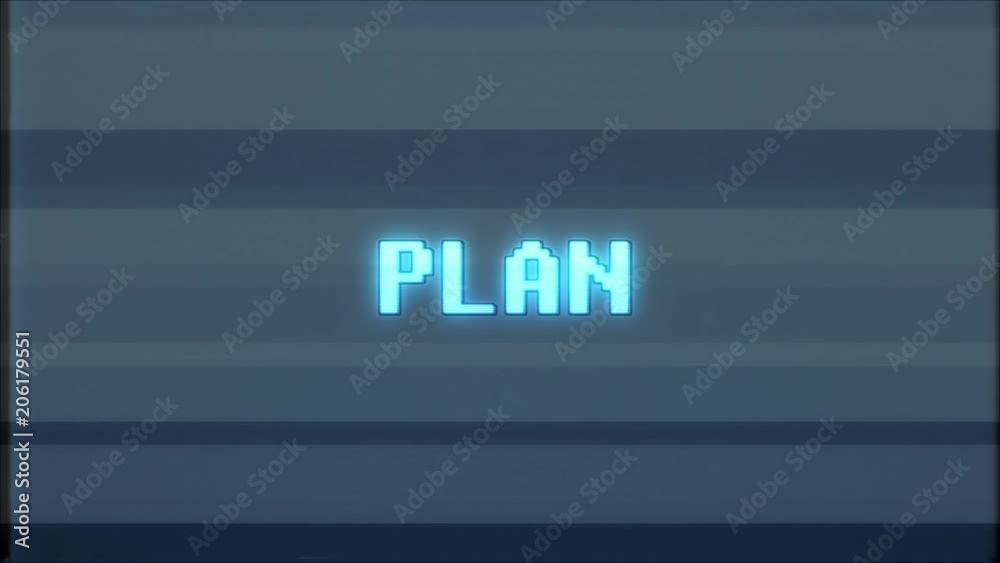 retro videogame PLAN word text computer tv glitch interference noise screen animation seamless loop New quality universal vintage motion dynamic animated background colorful joyful video m retro videogame PLAN word text computer tv glitch interference noise screen animation seamless loop New quality universal vintage motion dynamic animated background colorful joyful video m