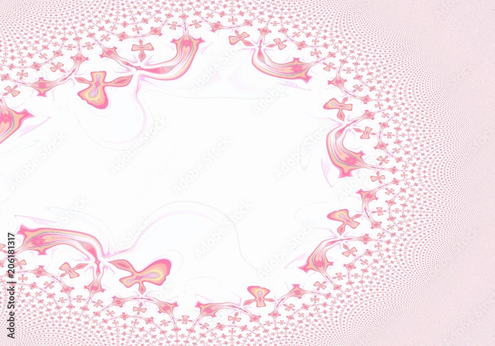 Pink pastel watercolor fractal art. Oil painting style. Abstract digital artistic pattern. Background template for design products decoration. Creative print for canvas, textile or fabric. Pink pastel watercolor fractal art. Oil painting style. Abstract digital artistic pattern. Background template for design products decoration. Creative print for canvas, textile or fabric.