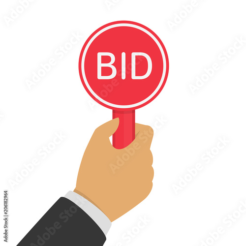 Hand with paddle BID.
