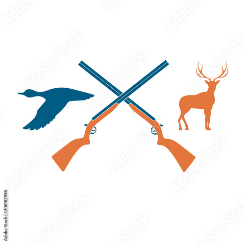 Hunting club logo icon