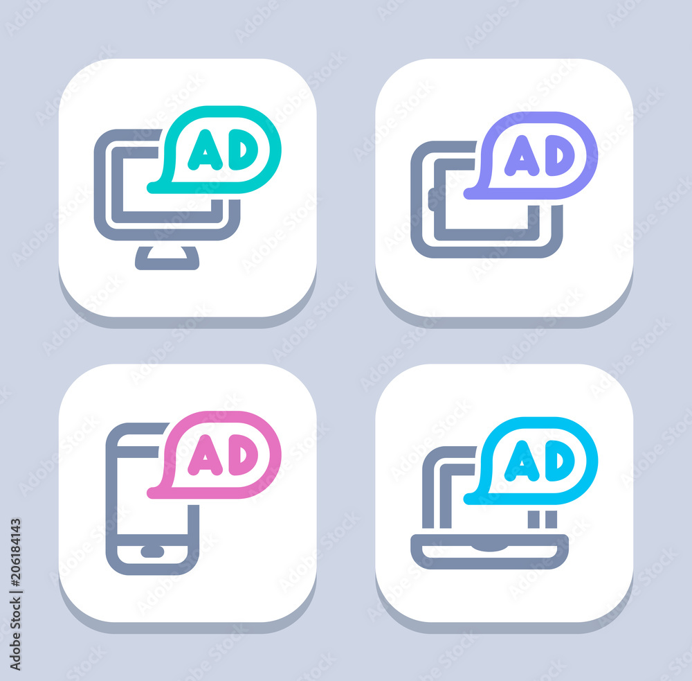 Ads On Devices - Neon Duo Icons . A set of professional, pixel-perfect icons. Ads On Devices - Neon Duo Icons . A set of professional, pixel-perfect icons.