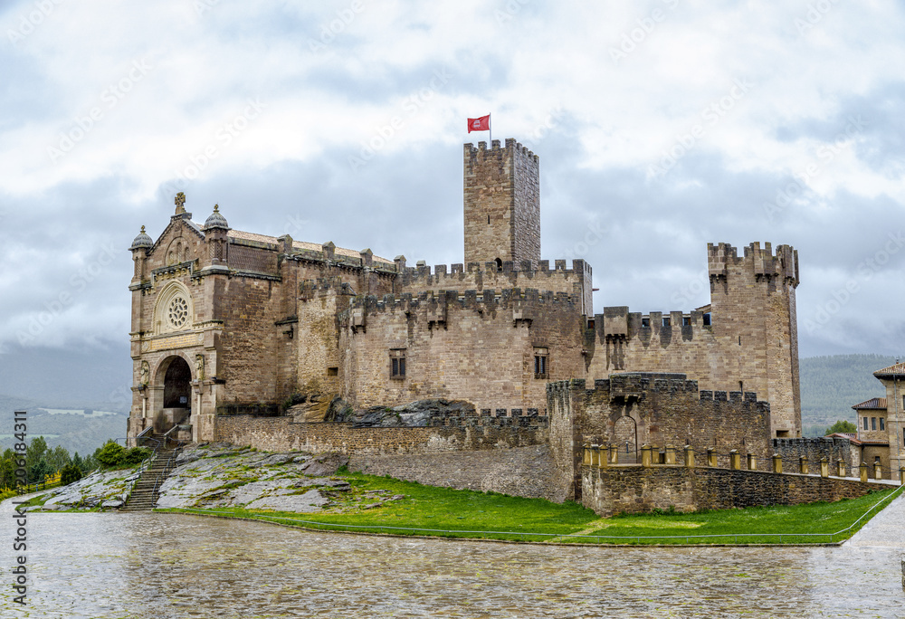 Medieval castle of Javier in Navarra. Spain