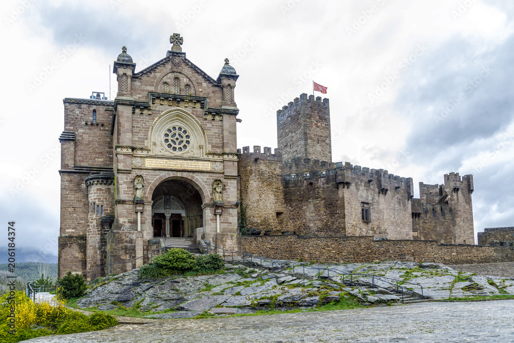 Medieval castle of Javier in Navarra. Spain