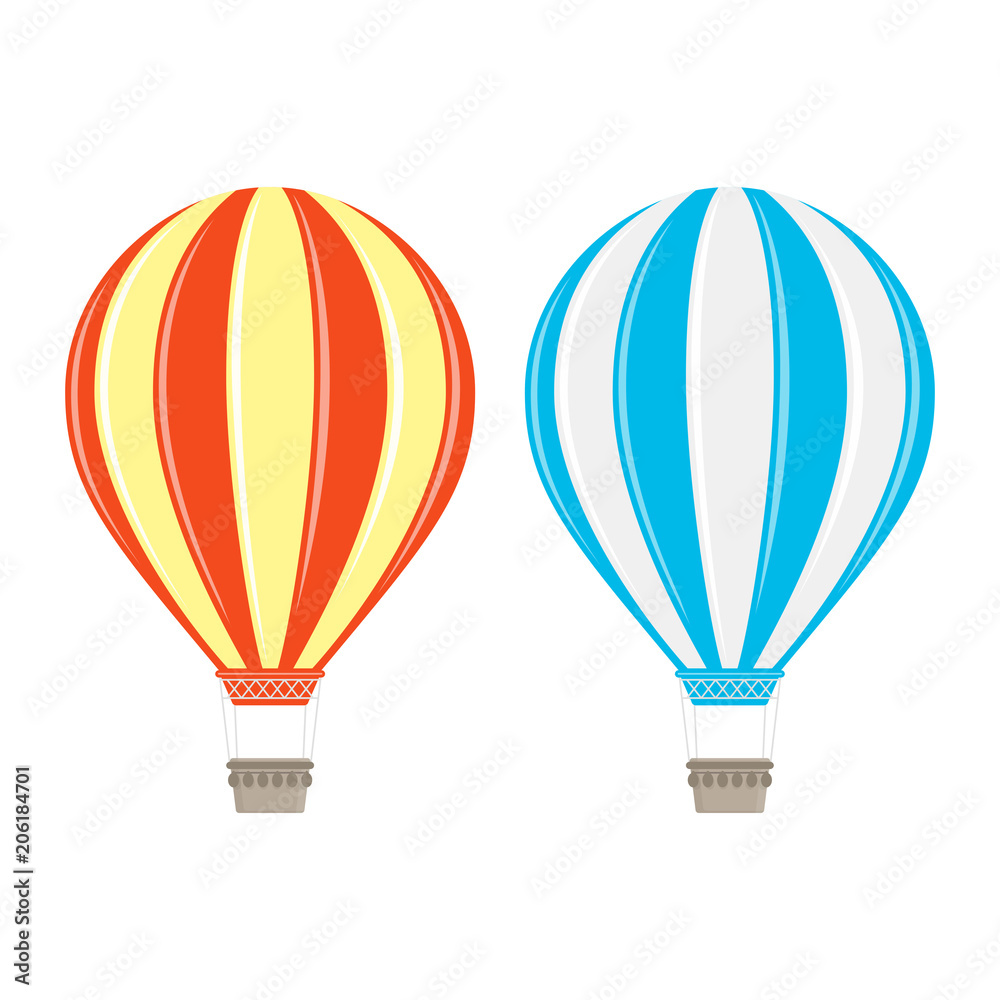 Naklejka premium Vector aerostat balloon.