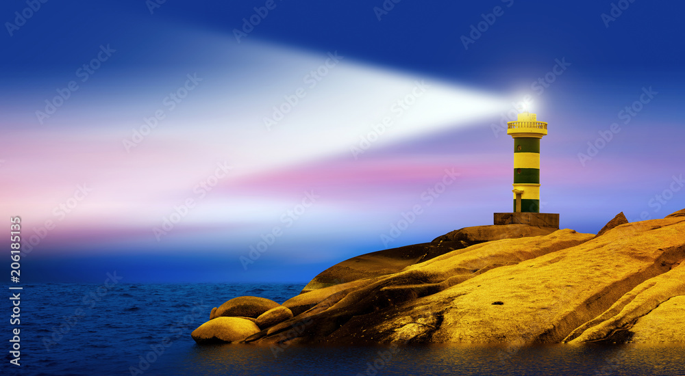 lighthouse by the sea