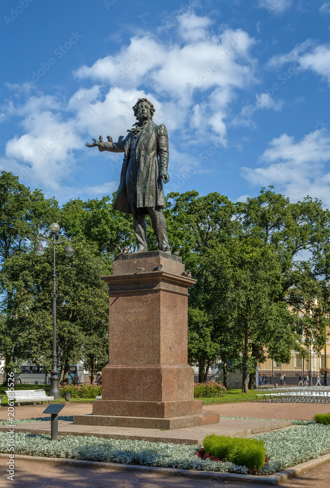 Monument to Alexander Pushkin, Saint Petersburg, Russia