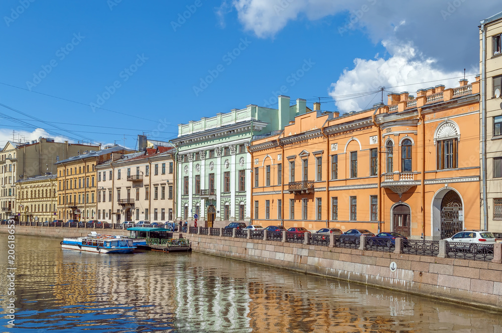 Moyka River, Saint Petersburg, Russia