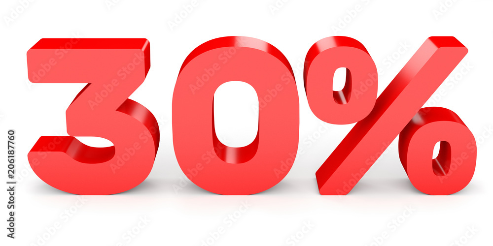 Thirty percent off. Discount 30 %. Thirty percent off. Discount 30 %.