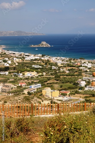 Panorama sur la mer Egée depuis les hauteurs de Kefalos (Kos-Grèce) 