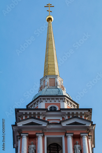 bell-tower of the Krestovozdvizhenskiy cathedral, Sankt Peterburg, Russia