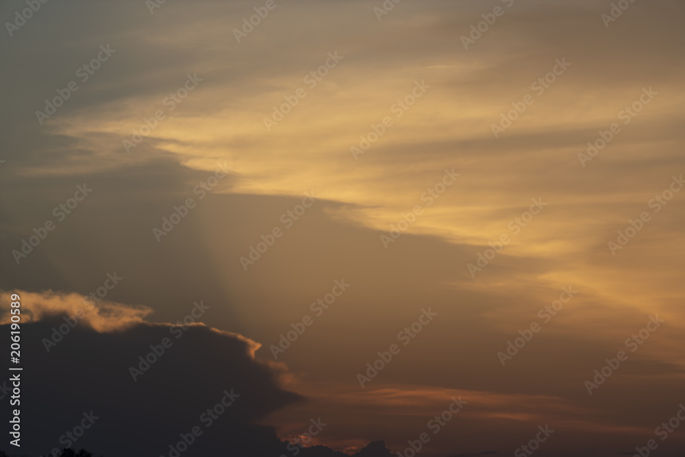 Cloud at sunset Cloud at sunset