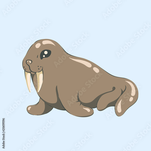 Vector baby walrus