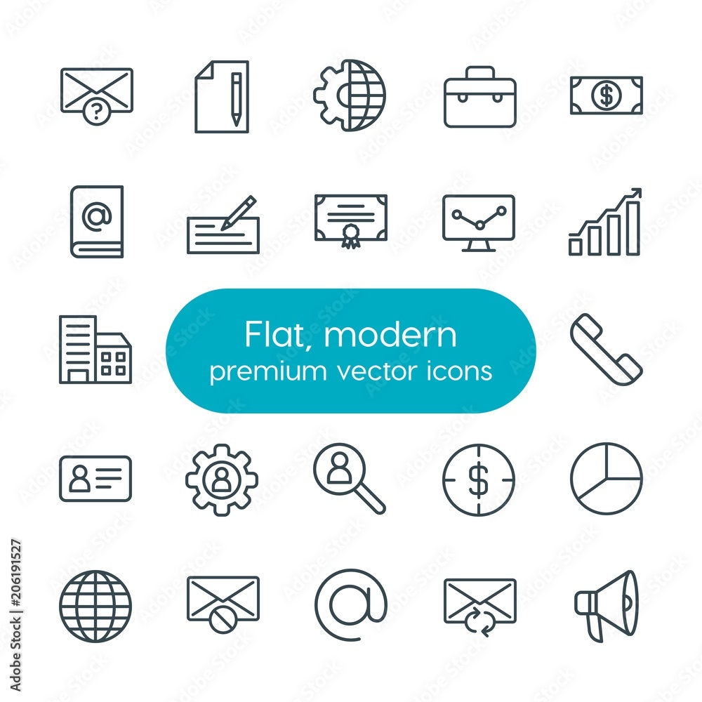 Modern Simple Set of business, charts, mobile, email Vector outline Icons. Contains such Icons as business, paper, loudspeaker, envelope and more on white background. Fully Editable. Pixel Perfect Modern Simple Set of business, charts, mobile, email Vector outline Icons. Contains such Icons as business, paper, loudspeaker, envelope and more on white background. Fully Editable. Pixel Perfect