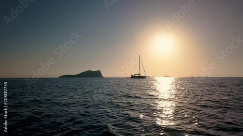 Toward ibiza sunset