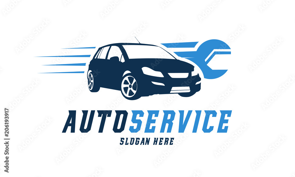 Automotive Service logo designs vector, Car Repair logo Stock Vector