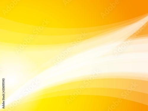 abstract yellow wave rays background