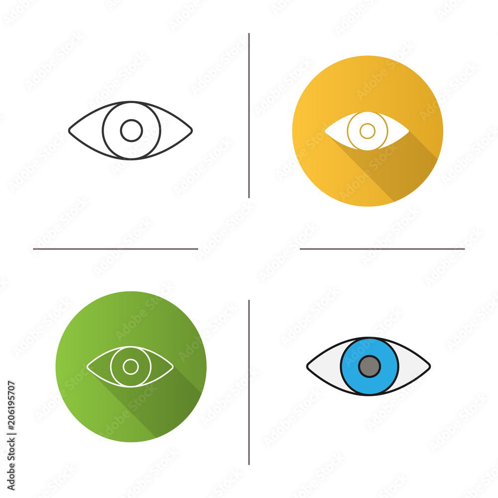 Obraz premium Human eye icon