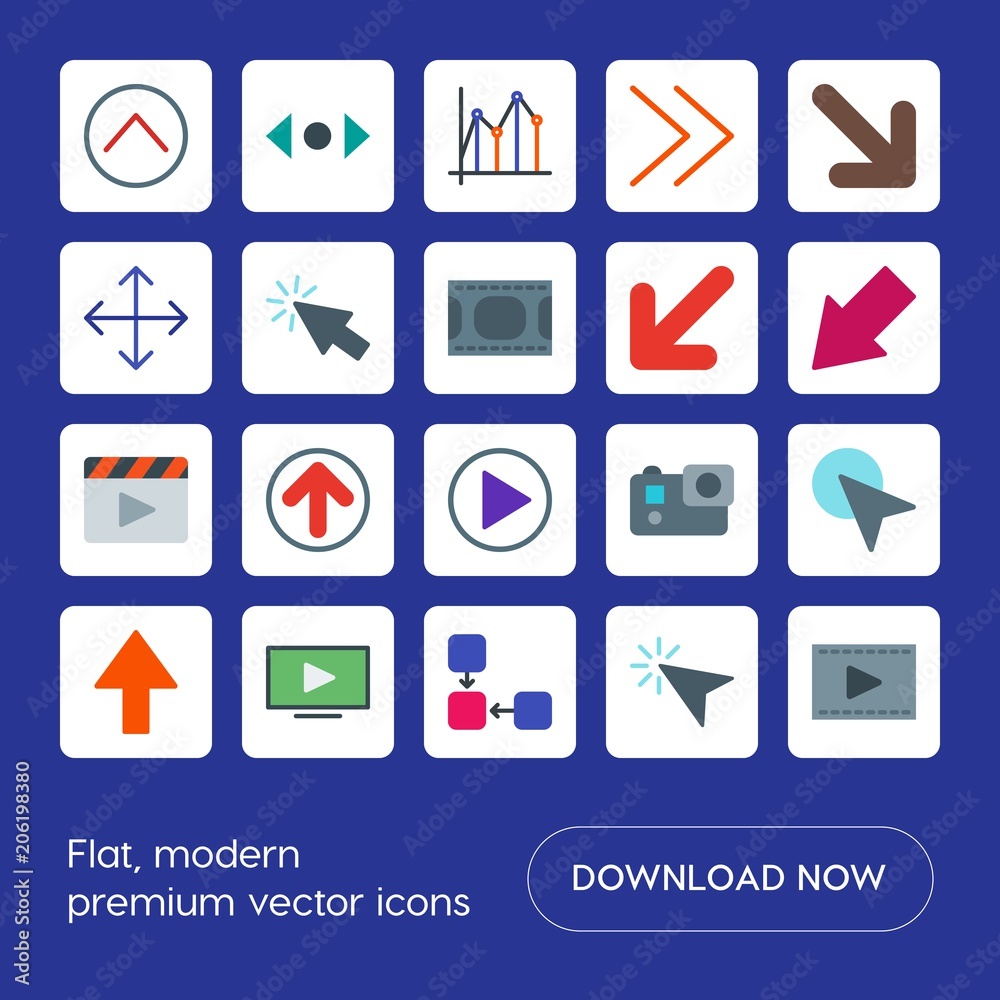 Click Pixel Perfect Flat icon