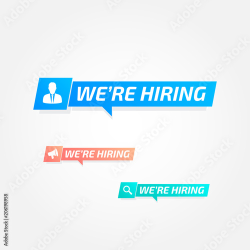 We Are Hiring Tags