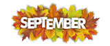 Autumn Foliage September Header White Background