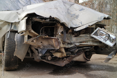 Image of the car after the accident.
