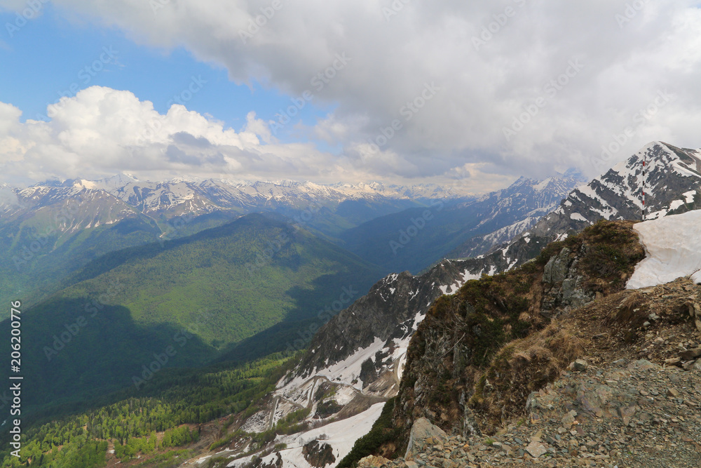 Russia, Sochi, Krasnaya Polyana, Rosa Khutor