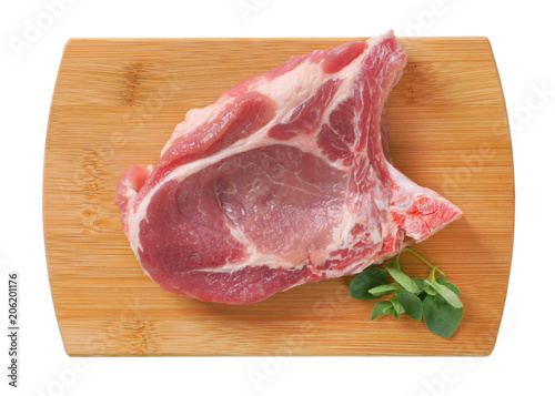 raw pork chop