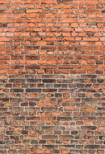 orange and black seamless background from old bricks