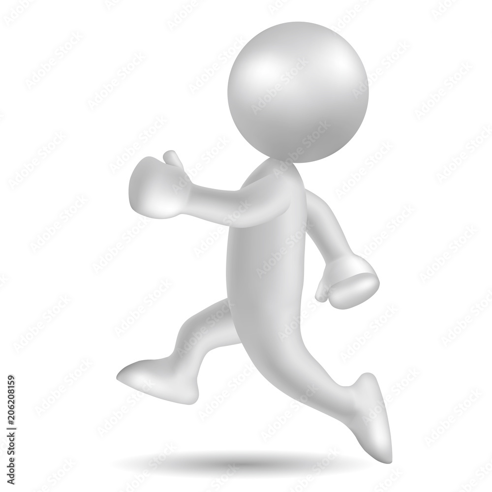 Vector drawn escape people symbol, image uses a grid gradient. Vector drawn escape people symbol, image uses a grid gradient.